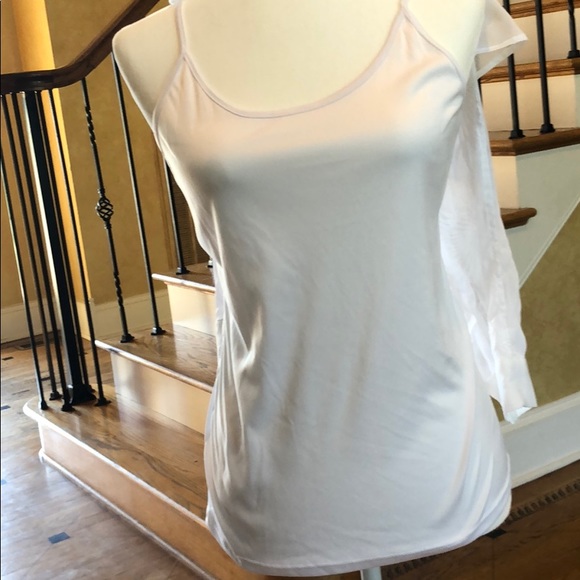 Simply Vera Sheer White Blouse - Picture 7 of 8